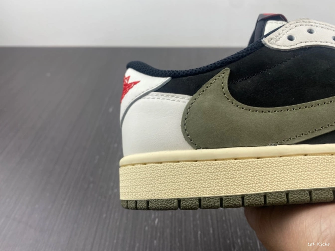 OG 1 Air DZ4137-106 WMNS Olive Jordan x Scott Low Travis 0520